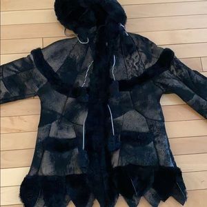 Shearling coat for girls size 5